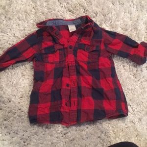Plaid long sleeve shirt